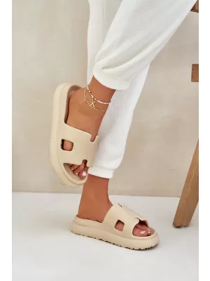 Női papucs BOTO BG198 KHAKI
