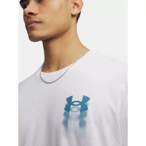  Férfi póló UNDER ARMOUR M BLUR LOGO SS 6009245-100 FEHÉR 