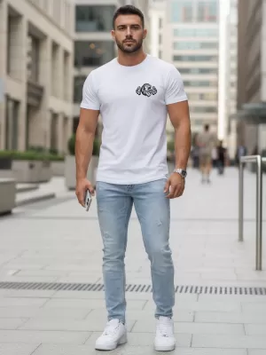 Férfi póló DSTREET NX5084R FEHÉR