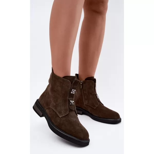  Női cipők D&A CR62-3334 KHAKI 