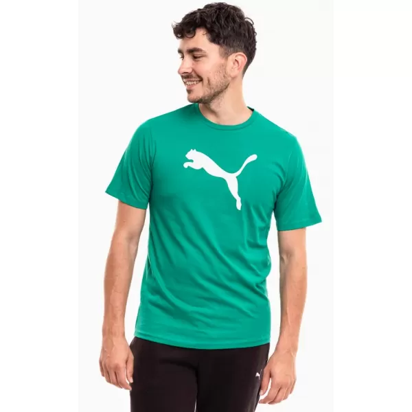  Férfi póló PUMA TEAMRISE LOGO JERSEY COTTON 658705-05 SPORT GREEN/ SPORT ZÖLD/PUMA FEHÉR 