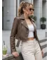 Női kabát DSTREET TY5673 BARNA