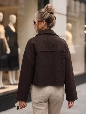 Női kabát DSTREET TY6058 BARNA