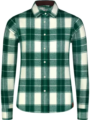 Női flanel ing NORDBLANC WILLOW NBSSL8371 ZÖLD