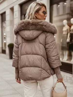Női kabát DSTREET TY5888 BÉZS