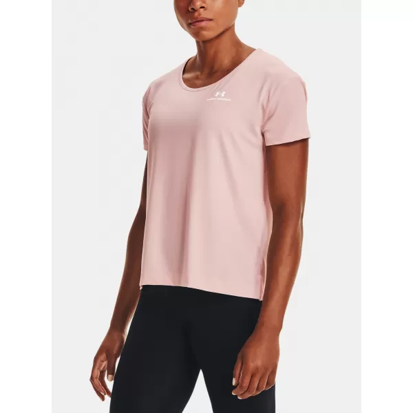  Női póló UNDER ARMOUR UA RUSH ENERGY CORE SS 1365683-685 RÓZSASZÍN 