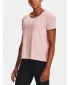 Női póló UNDER ARMOUR UA RUSH ENERGY CORE SS 1365683-685 RÓZSASZÍN