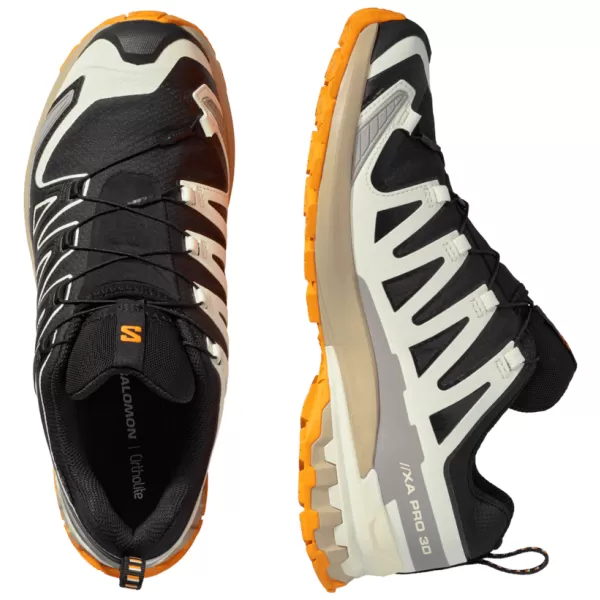  Férfi cipők SALOMON XA PRO 3D V9 GORE-TEX L47881900 FEKETE/VANÍLIA JÉG/KURKUMA 