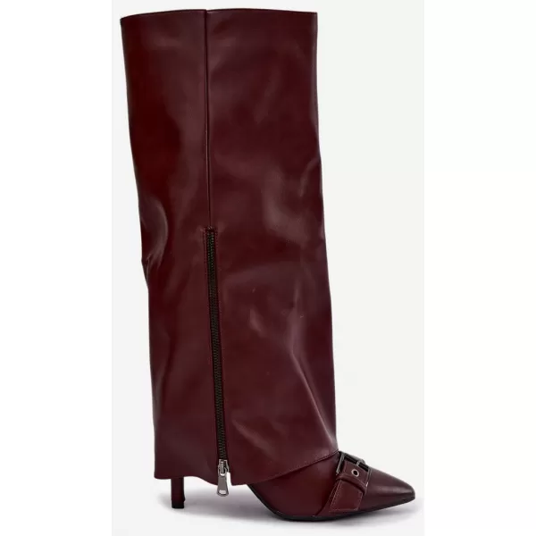  Női csizma BOTO 9386 WINE RED BORVÖRÖS 