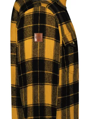 Férfi flanel ing NORDBLANC FEN NBSSM8369 BOROSTYÁN