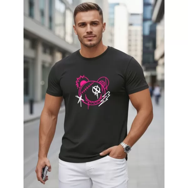  Férfi póló DSTREET NX0136R-BK FEKETE 