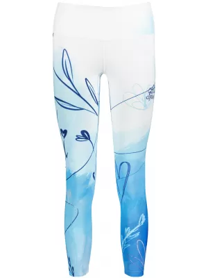 Női prémium hosszú leggings (új méretek) ALTISPORT VOJ/ALW083LEG05 FEHÉR KÉK