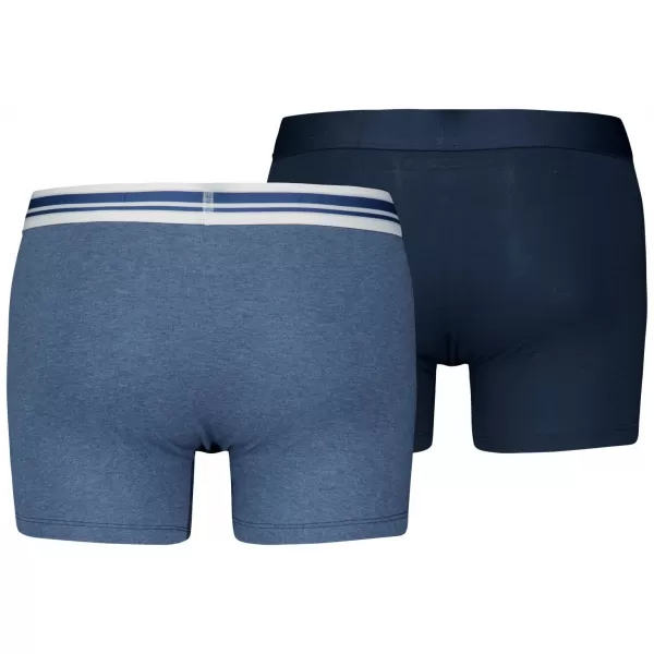  Férfi boxerek PUMA MEN EVERYDAY PLACED LOGO BOXER 2P 93847604 VILÁGOSKÉK MELANZS 