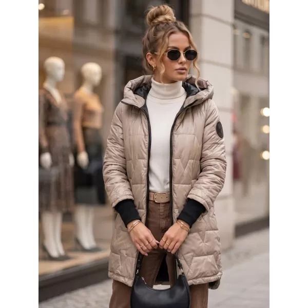  Női kabát DSTREET TY5790 KARAMELLA 