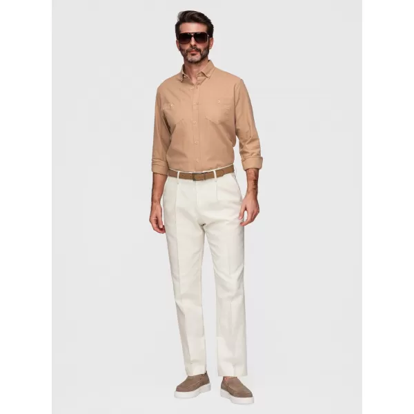  Férfi ing OMBRE N-OM-SHCS-0134 VILÁGOSBARNA 