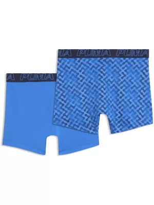 Férfi boxerek PUMA MEN GRAPHICAL PRINT BOXERS 2P 94780404 KÉK KOMBÓ