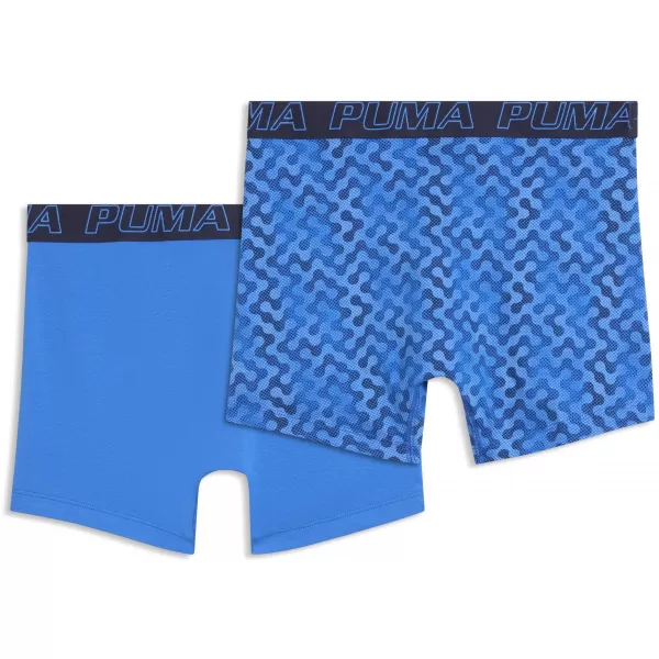  Férfi boxerek PUMA MEN GRAPHICAL PRINT BOXERS 2P 94780404 KÉK KOMBÓ 