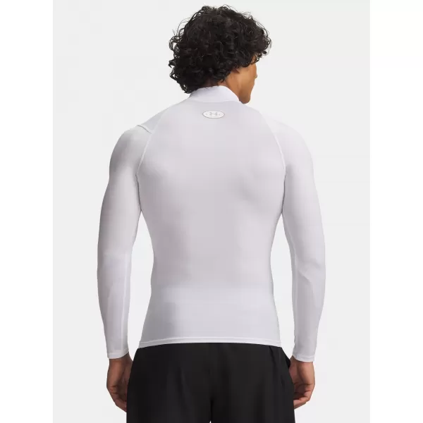  Férfi póló UNDER ARMOUR UA HG ELITE COMP MOCK LS 6015385-100 FEHÉR 