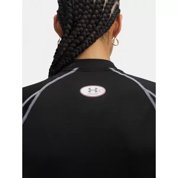  Női póló UNDER ARMOUR HEATGEAR ELITE CROP MCK SS 6014710-008 FEKETE 
