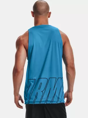 Férfi felső UNDER ARMOUR UA BASELINE REVERSIBLE TANK 1361899-422 KÉK