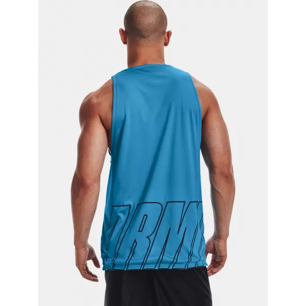  Férfi felső UNDER ARMOUR UA BASELINE REVERSIBLE TANK 1361899-422 KÉK 