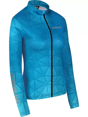 Női kerékpáros mez NORDBLANC VELOFLOW NBSLF8105 TÜRKIZ