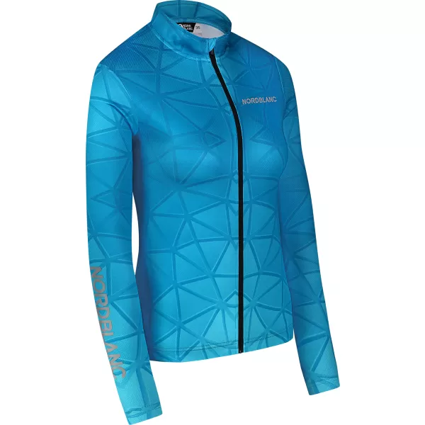  Női kerékpáros mez NORDBLANC VELOFLOW NBSLF8105 TÜRKIZ 