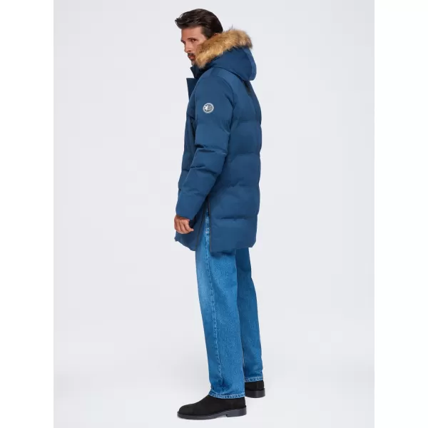  Férfi parka OMBRE OM-JALJ-0310 SÖTÉTKÉK 