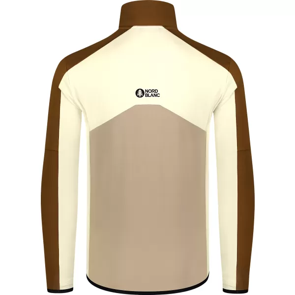  Férfi powerfleece pulóver NORDBLANC CUSP NBSFM8334 BARNA 