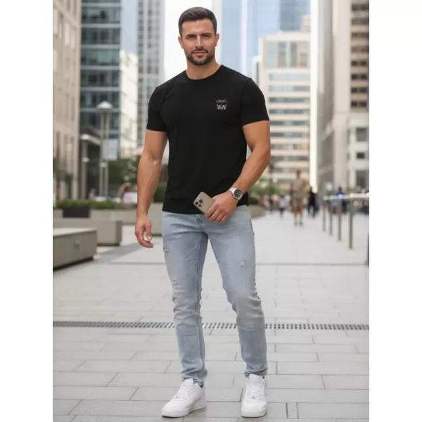 Férfi póló DSTREET NX0125R-BK FEKETE 