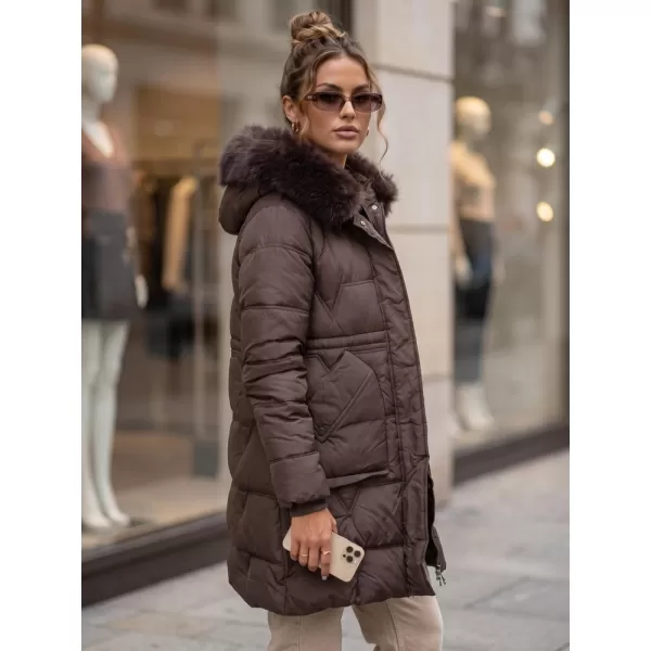  Női kabát DSTREET TY5822 BARNA 