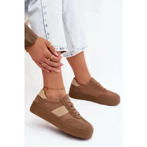  Női tornacipő BIG STAR SHOES UU274015 BARNA/BÉZS 
