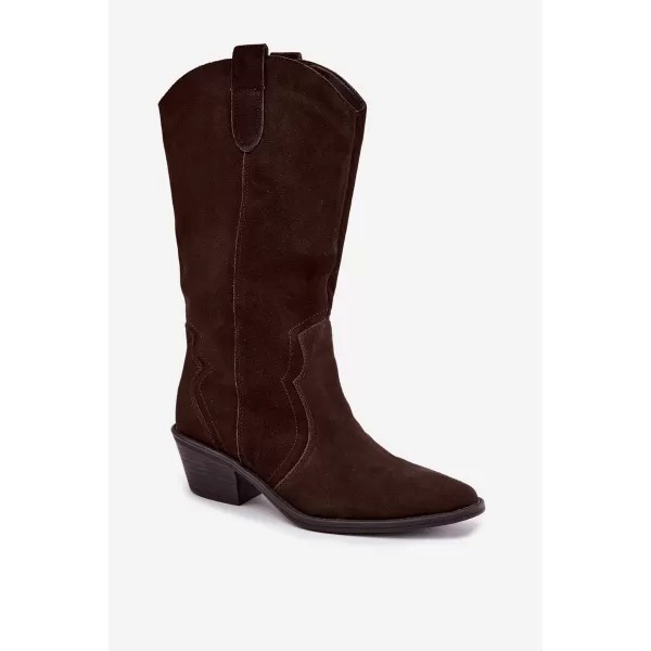 Női cowboy csizma BOTO 5312 BARNA 