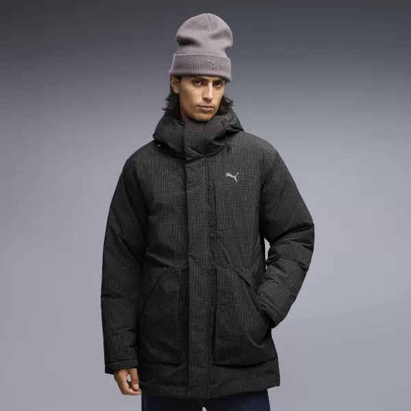 Férfi kabát PUMA PROTECTIVE HOODED DOWN PARKA M 69456301 PUMA FEKETE 