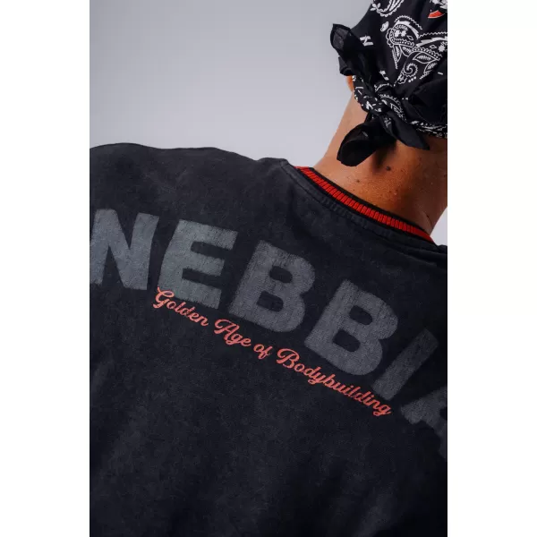  Férfi felsők NEBBIA OLYMPIA MUSCLE COVER 947 FEKETE 