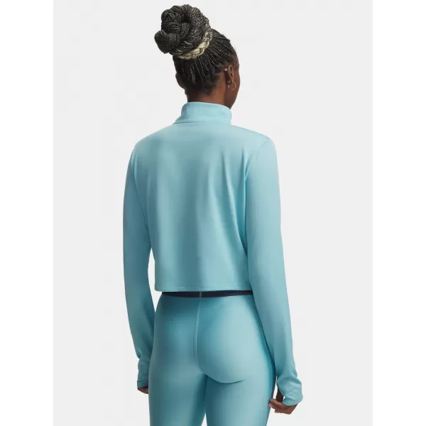  Női póló UNDER ARMOUR TECH BRANDED 1/2 ZIP 6009988-425 KÉK 
