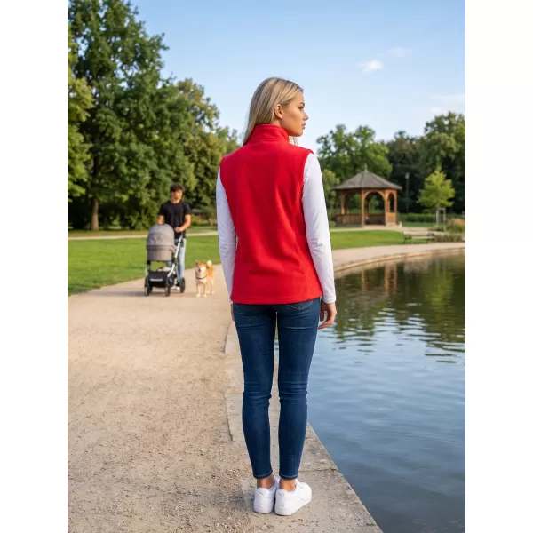  Női gyapjú mellény ALTISPORT ALW002525 PIROS 