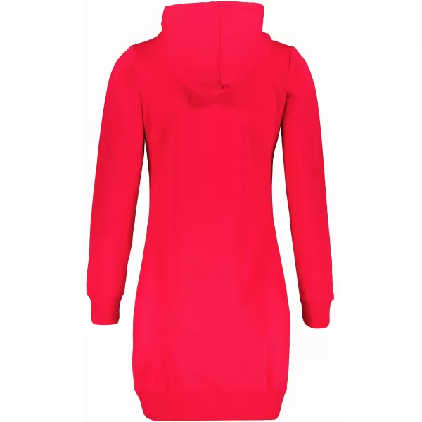  Hosszabbított női pulóver ALTISPORT ALW001419 PIROS 