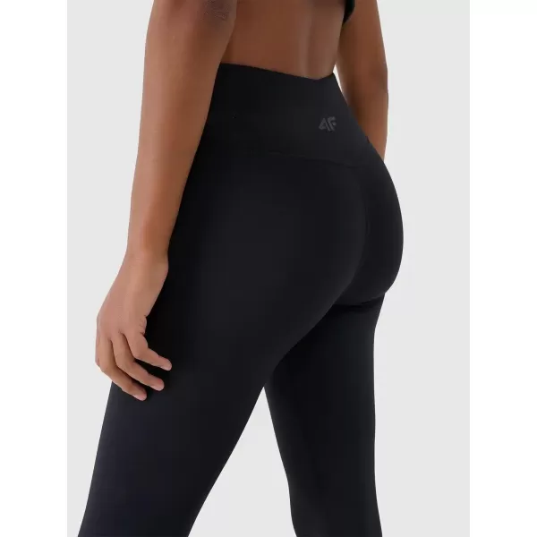  Női leggings 4F WAW25TTIGF242 MÉLYFEKETE 
