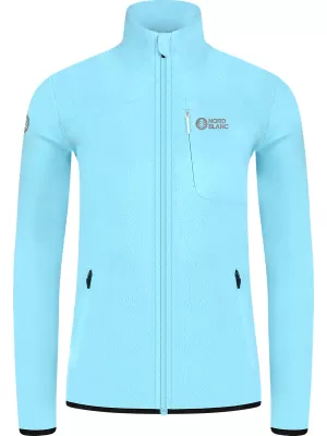 Női könnyű polár pulóver NORDBLANC MAPLE NBSFL8374 VILÁGOSKÉK