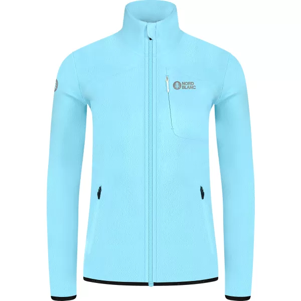  Női könnyű polár pulóver NORDBLANC MAPLE NBSFL8374 VILÁGOSKÉK 