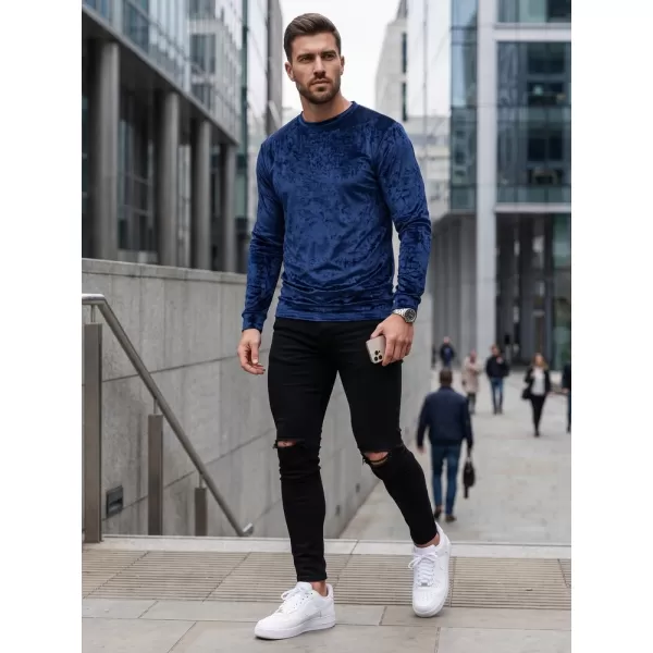  Férfi pulóver DSTREET BX5531 SÖTÉTKÉK 
