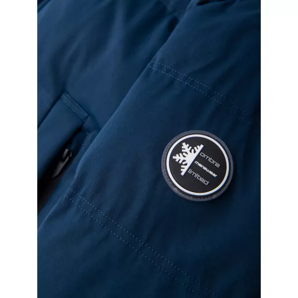  Férfi parka OMBRE OM-JALJ-0310 SÖTÉTKÉK 