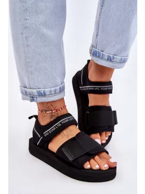 Női szandál BIG STAR SHOES LL274784 FEKETE