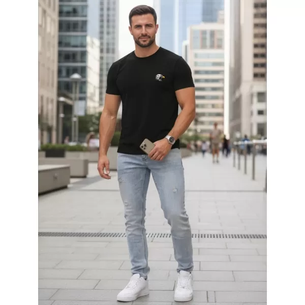  Férfi póló DSTREET NX0148R-BK FEKETE 