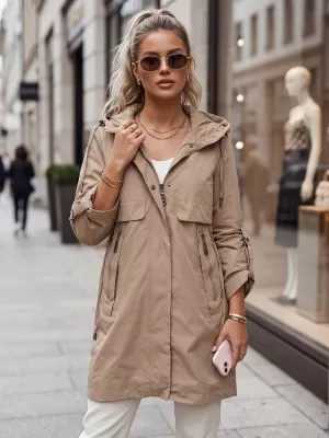 Női kabát DSTREET TY5808 BÉZS