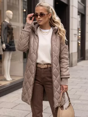 Női kabát DSTREET TY5866 BÉZS