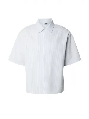 Férfi ing URBAN CLASSICS TB8417-22394 FAGY KÉK/FEHÉR