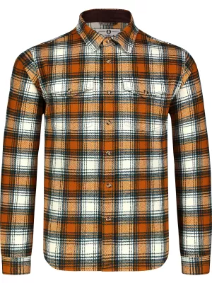 Férfi flanel ing NORDBLANC MOOR NBSSM8368 BARNA