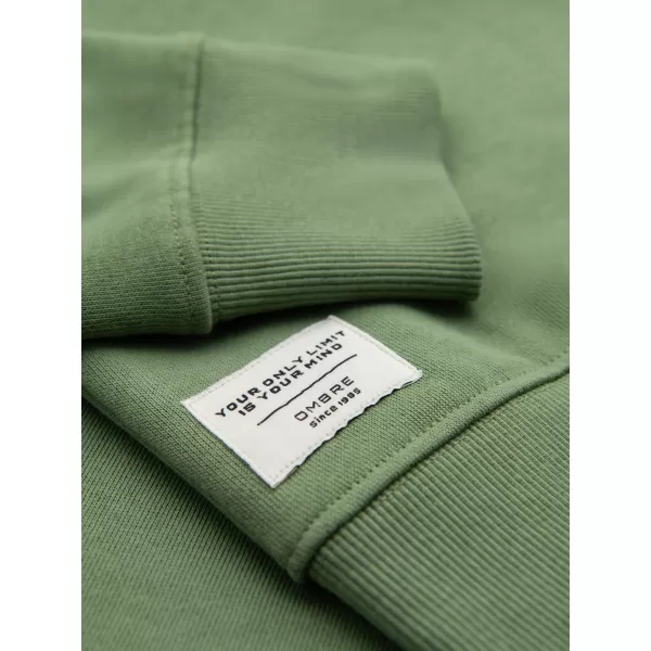  Férfi pulóver OMBRE OM-SSBN-0271 ZÖLD 